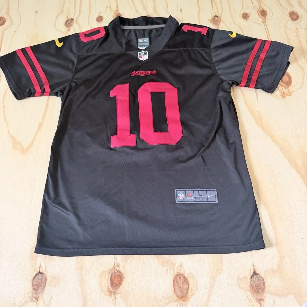 San Francisco 49ers Jersey Mens Large NFL Football Nike Dri Fit Garoppolo